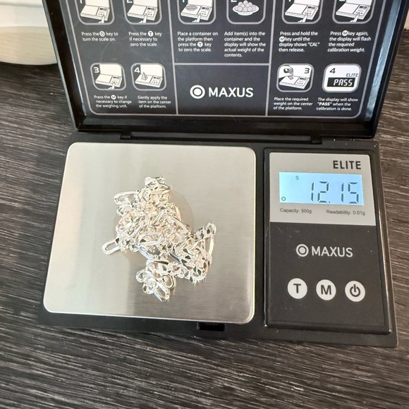 Solid Sterling Silver Figaro. 22 inch, 4.7MM - Picture 3 of 6